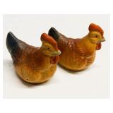 Vintage German Paper Mache Chicken Candy Set