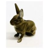 Antique Cast Iron Rabbit / Hare Figurine Bank