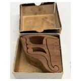 Antique Scroll Sawing Machine Wooden Sample