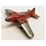 Vintage Hubley Kiddie Toy Red Military Jet #430