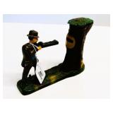 "Teddy and the Bear" Mechanical Bank