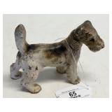 Antique Cast Iron Terrier Dog Figure