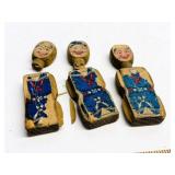 Vintage Wooden Sailor Doll Parts