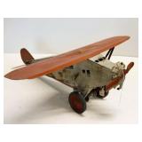 Vintage Keystone Pressed Steel Toy Airplane