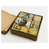 Antique Wooden Block Picture Puzzle