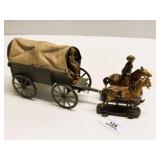 Elastolin Attributed Military Wagon & Horse Team