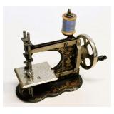 Antique German Hand-Crank Toy Sewing Machine