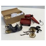 Vintage Toy Parts Lot and Doll