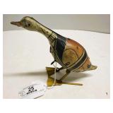 Vintage Tin Lithographed Wind-Up Goose Toy