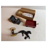 Vintage Toy Parts Lot and Doll