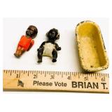 Vintage Kilgore Cast Iron Bath Tub & Dolls