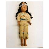 11" Native American Composition Souvenir Doll