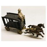 Hubley Royal Circus Cage Wagon Toy