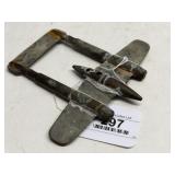 Vintage WWI Trench Art Airplane Shell Sculpture