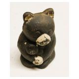 Antique Cast Iron Bear & Cub Still Bank