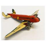 Marx TWA U.S. Mail 990-5 Tin Wind-Up Airplane