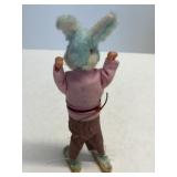 Vintage Wind-Up Plush Bunny Toy