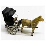 Antique Horse-Drawn Hansom Cab Toy