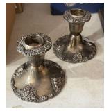 Pair of Godinger Silverplate Candlesticks