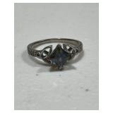 Sterling Silver Estate Gemstone Ring