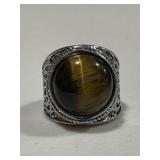 Large Tigers Eye Vintage Ring