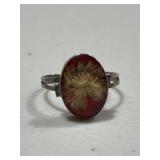 Sterling Silver Vintage Floral Ring