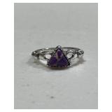 Purple Turquoise Estate Ring