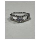 Braided Band Solitaire Ring