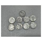 10 Silver Dimes