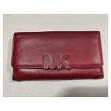 Michael Kors Vintage Leather Red Wallet