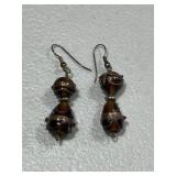 Murano Style Art Glass Earrings