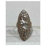 Ornate Flower Statement Ring