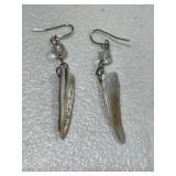 Vintage Mother of Pearl Dangle Earrings