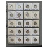 20 Barber Silver Dimes