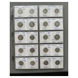 Twenty 1944 Mercury Silver Dimes