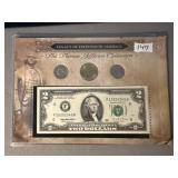 Thomas Jefferson Coin & Currency Set