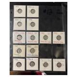 14 Mercury Silver Dimes