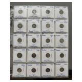 20 Barber Silver Dimes