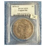 1879 PCGS VF25 Silver Carson City Morgan Dollar