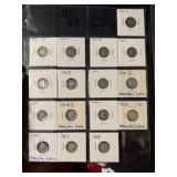 16 Mercury Silver Dimes