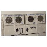 Four 1979 Susan B. Anthony Dollars