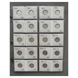 Twenty 1964 Roosevelt Silver Dimes