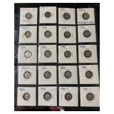 20 Mercury Silver Dimes