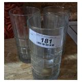 Set of 3 Vintage Anchor Hocking Ice Tea Glasses