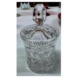 Cut Glass Jelly Jar & Lid