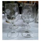 4 Piece Wine Glass Set