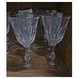 6 Fostoria Kimberly Wine Glasses