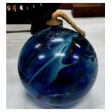 Hand Blown Glass Oil Lamp