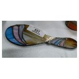 Vintage Stained Glass Vanity Mirror