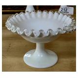 Fenton Silver Crest Pedestal Candy Dish